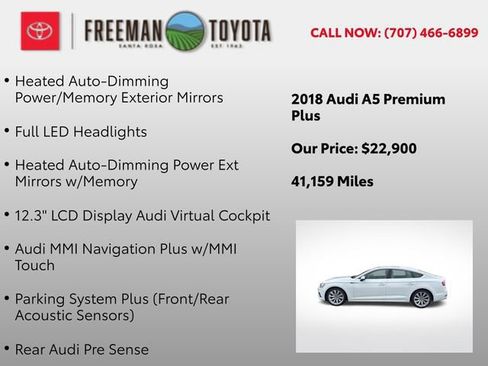 Used 2018 Audi A5 2.0T Premium Plus w/ Premium Plus image 13