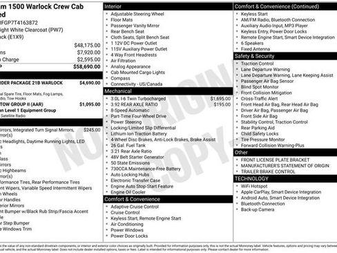 New 2026 RAM 1500 Classic Warlock AWD/4WD image 29