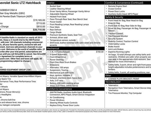 Used 2013 Chevrolet Sonic LTZ image 4