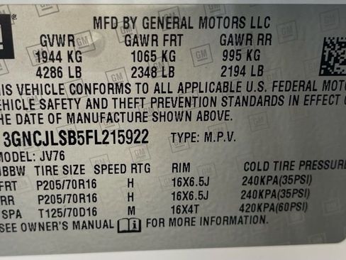 Used 2015 Chevrolet Trax LT w/ LT Plus Package FWD image 37