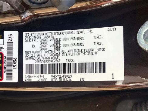 Used 2024 Toyota Tundra 1794 Edition AWD/4WD image 37