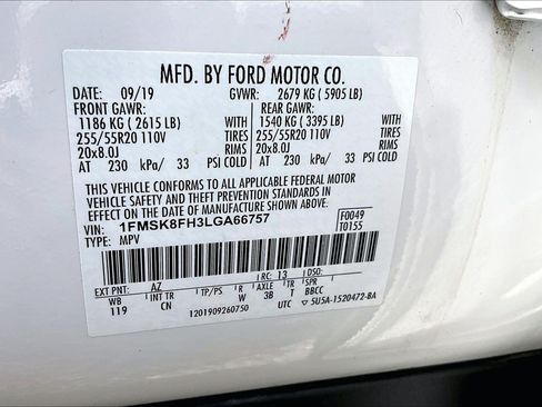 Certified 2020 Ford Explorer Limited AWD/4WD image 30