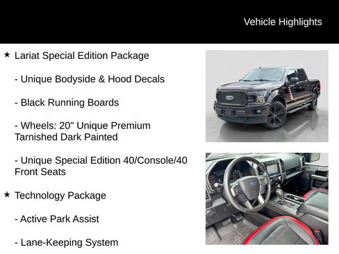 Used 2019 Ford F150 Lariat w/ Equipment Group 502A Luxury AWD/4WD image 21