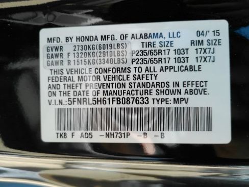 Used 2015 Honda Odyssey EX-L image 57