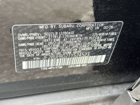 New 2026 Subaru Outback Premium AWD/4WD image 28