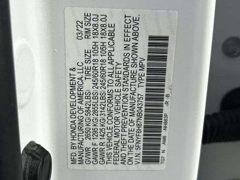 Used 2022 Honda Pilot TrailSport image 2