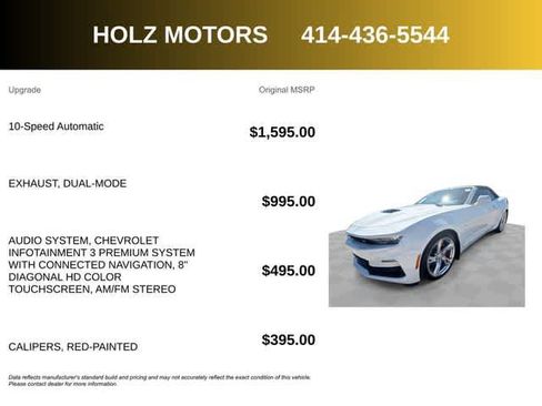 Certified 2023 Chevrolet Camaro SS RWD image 5