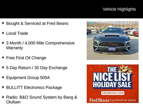 Certified 2019 Ford Mustang Bullitt w/ Bullitt Electronics Package image 3