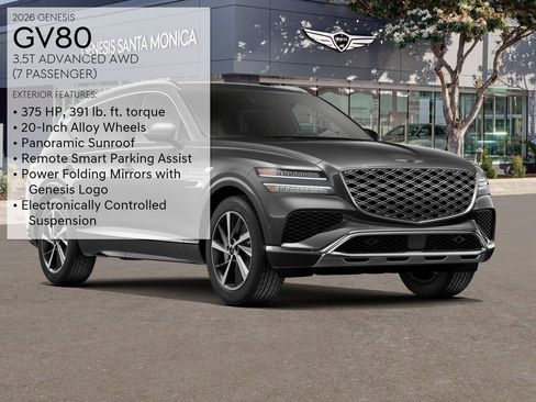 New 2026 Genesis GV80 3.5T Advanced image 10