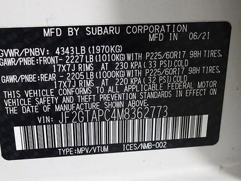 Used 2021 Subaru Crosstrek 2.0i Premium image 19