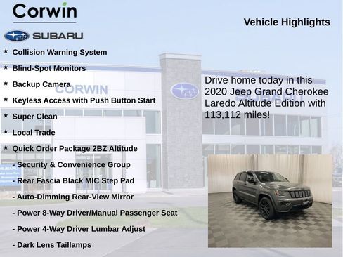 Used 2020 Jeep Grand Cherokee Altitude AWD/4WD image 6