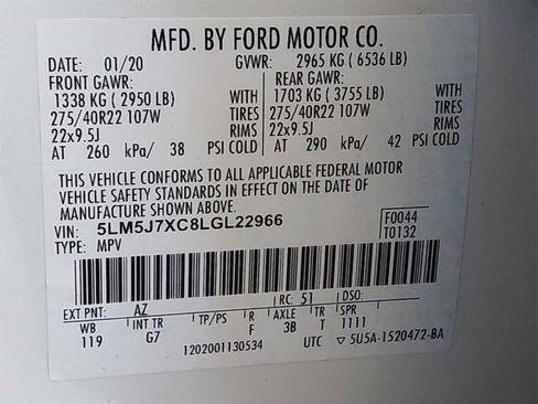 Used 2020 Lincoln Aviator Reserve w/ Equipment Group 202A image 50