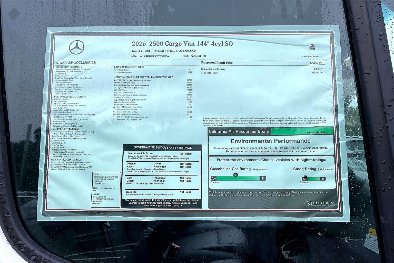 New 2026 Mercedes-Benz Sprinter 2500 image 18