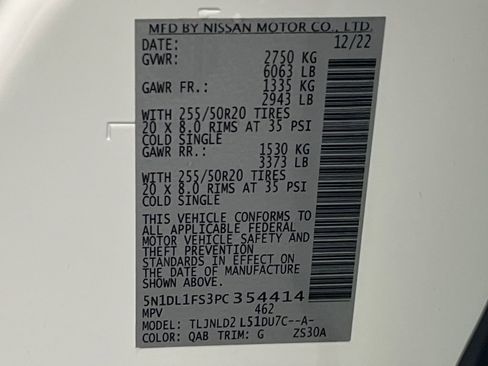 Used 2023 INFINITI QX60 Luxe w/ Cargo Package image 79