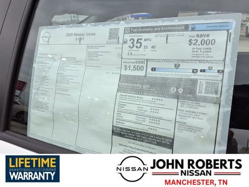 New 2025 Nissan Versa S w/ Trunk Package image 19