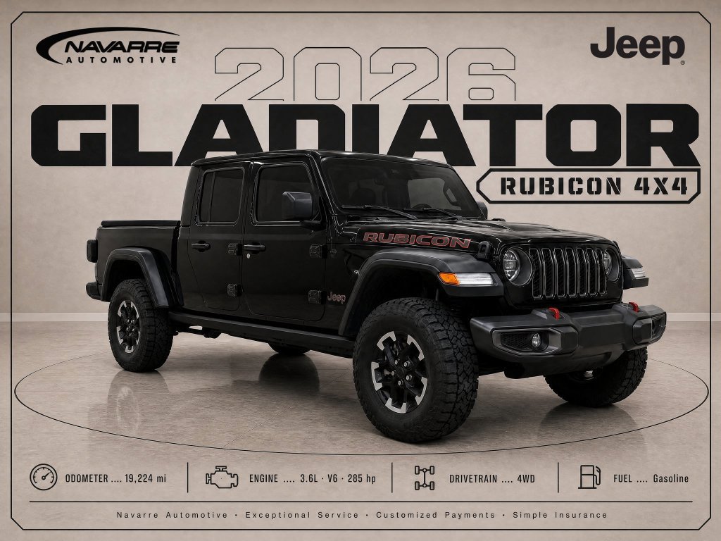 Used 2026 Jeep Gladiator Rubicon AWD/4WD image 1