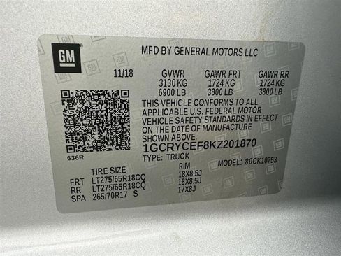 Used 2019 Chevrolet Silverado 1500 Custom Trail Boss w/ Custom Convenience Package image 32