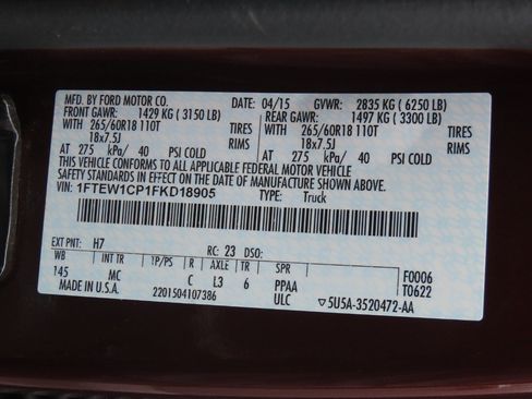 Used 2015 Ford F150 XLT w/ Equipment Group 302A Luxury RWD image 32