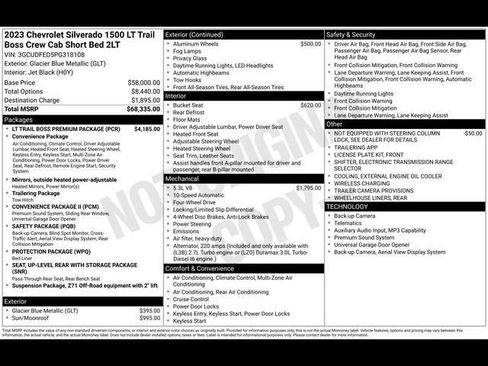 Certified 2023 Chevrolet Silverado 1500 LT Trail Boss w/ LT Trail Boss Premium Package image 57
