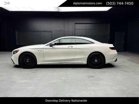 Used 2019 Mercedes-Benz S 63 AMG 4MATIC Coupe w/ Carbon Fiber Exterior Package image 3