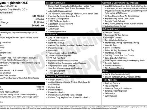 Used 2023 Toyota Highlander XLE FWD image 3