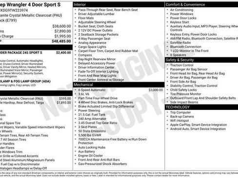 New 2026 Jeep Wrangler Sport S image 30