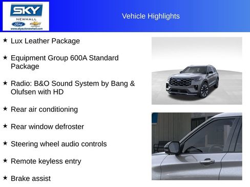 New 2026 Ford Explorer Platinum w/ LUX Leather Package image 12