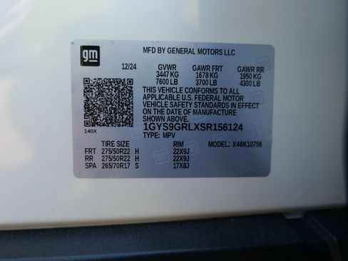 Used 2025 Cadillac Escalade Sport Platinum w/ LPO, Floor Liner Package image 61