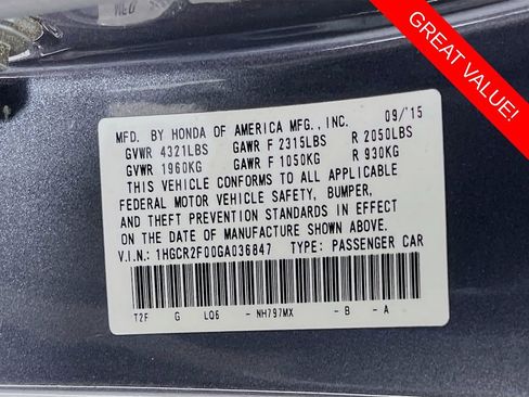 Used 2016 Honda Accord EX image 13