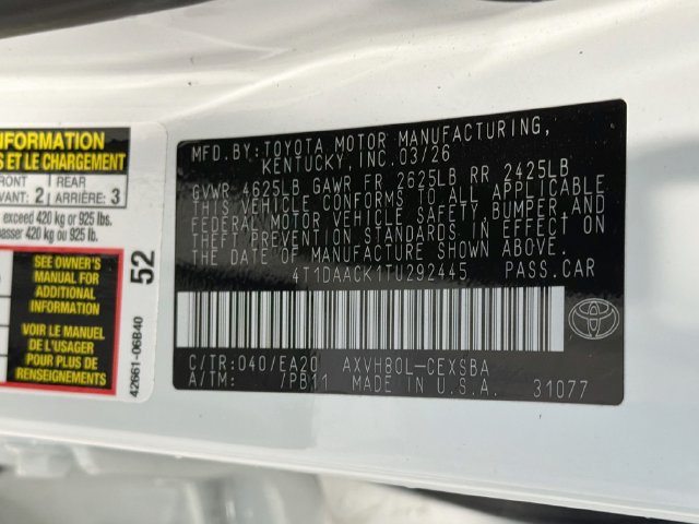Certified 2026 Toyota Camry SE FWD image 24