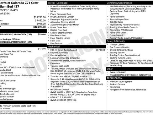 Used 2017 Chevrolet Colorado Z71 image 4