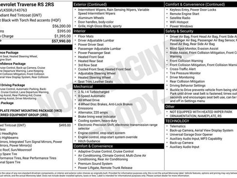 Used 2024 Chevrolet Traverse RS AWD/4WD image 49