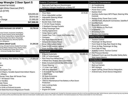 New 2026 Jeep Wrangler Sport AWD/4WD image 22