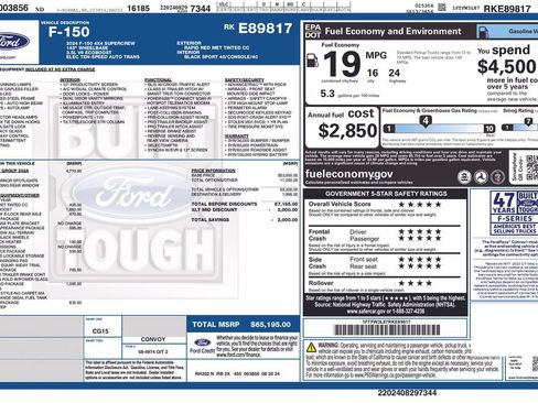 Used 2024 Ford F150 XLT w/ Equipment Group 302A MID AWD/4WD image 37