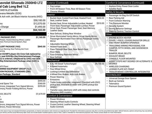 Used 2018 Chevrolet Silverado 2500 LTZ w/ LTZ Plus Package image 2