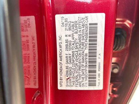 Used 2019 Honda Accord LX image 2