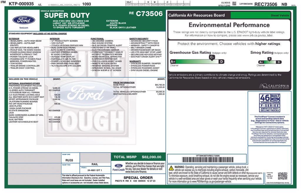 Used 2024 Ford F350 Lariat w/ Sport Appearance Package AWD/4WD image 3