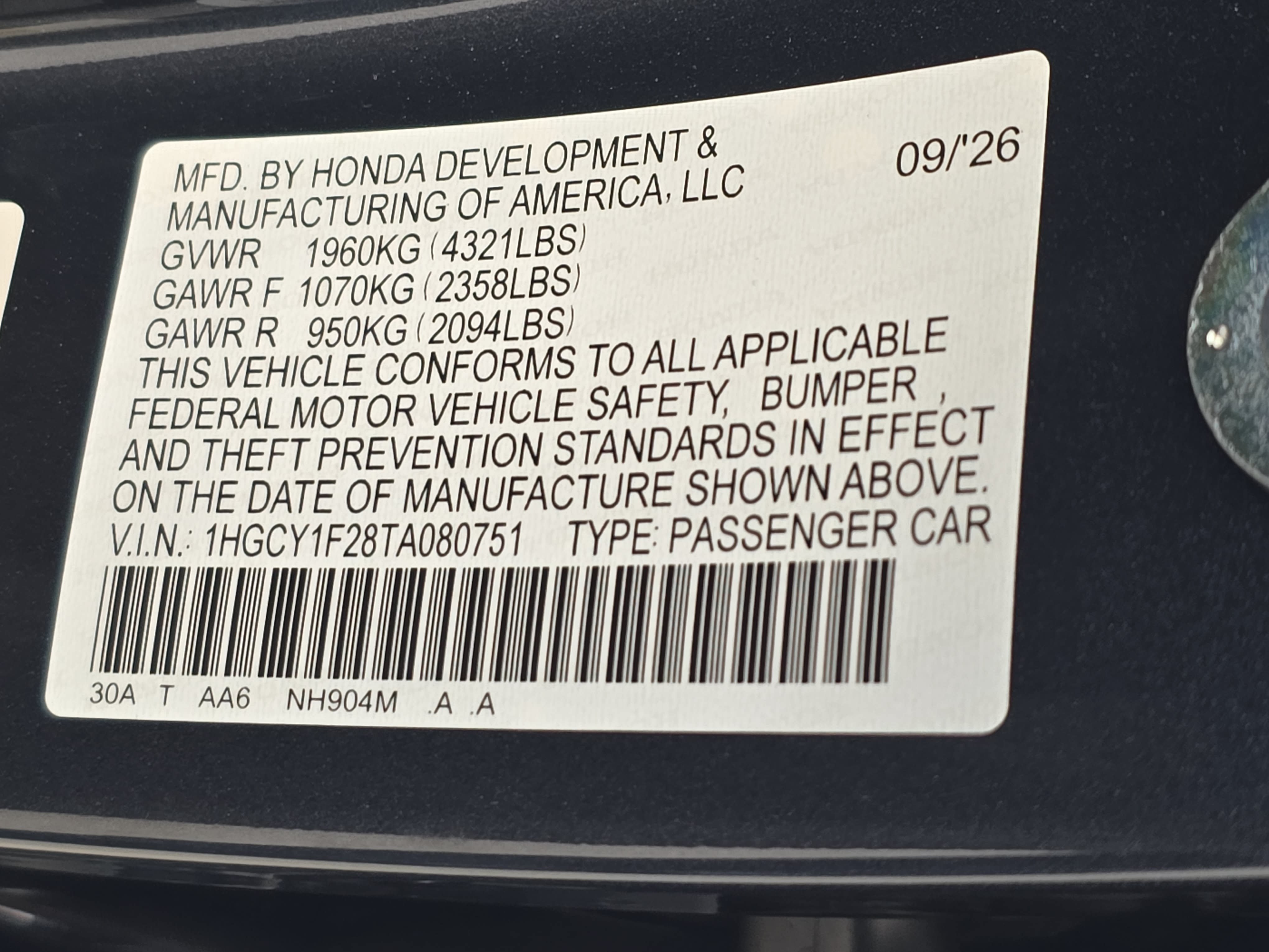 New 2026 Honda Accord LX image 33