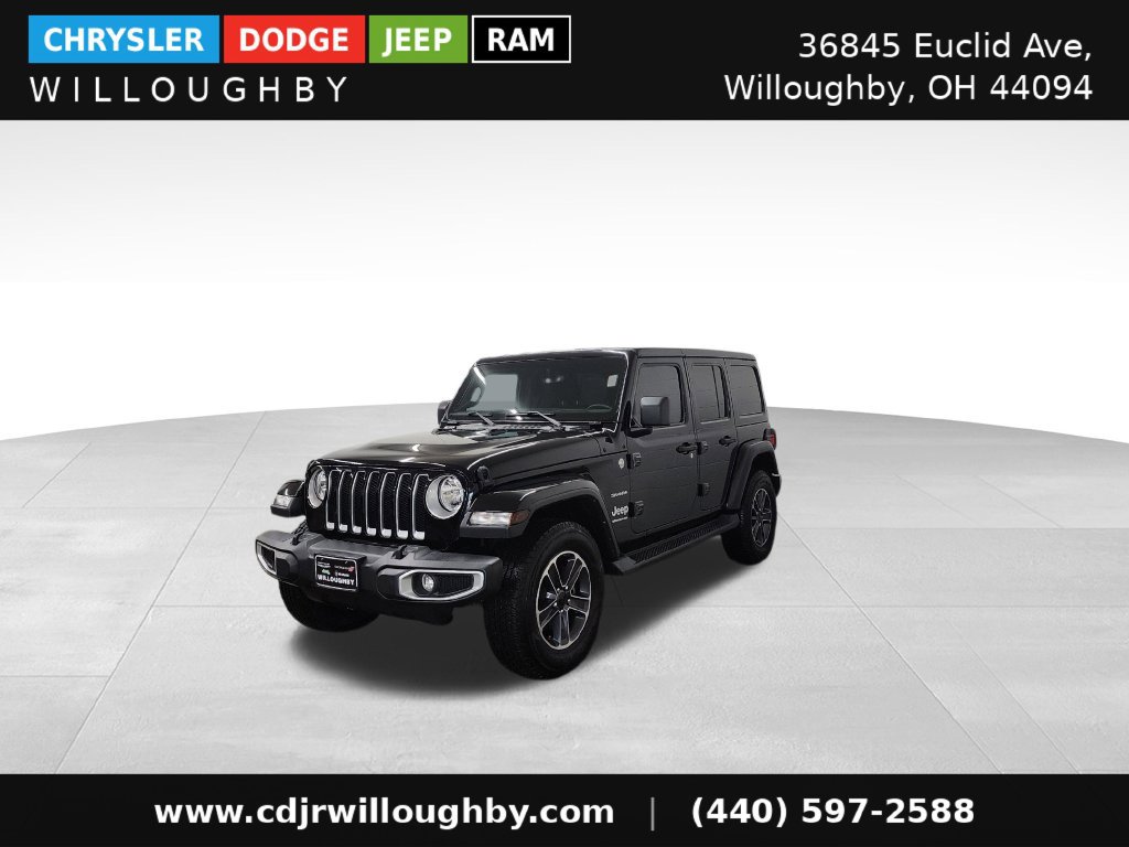 Used 2023 Jeep Wrangler Unlimited Sahara w/ Cold Weather Group AWD/4WD 360° Tour