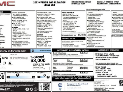 Used 2023 GMC Canyon Elevation w/ Convenience Package RWD image 40