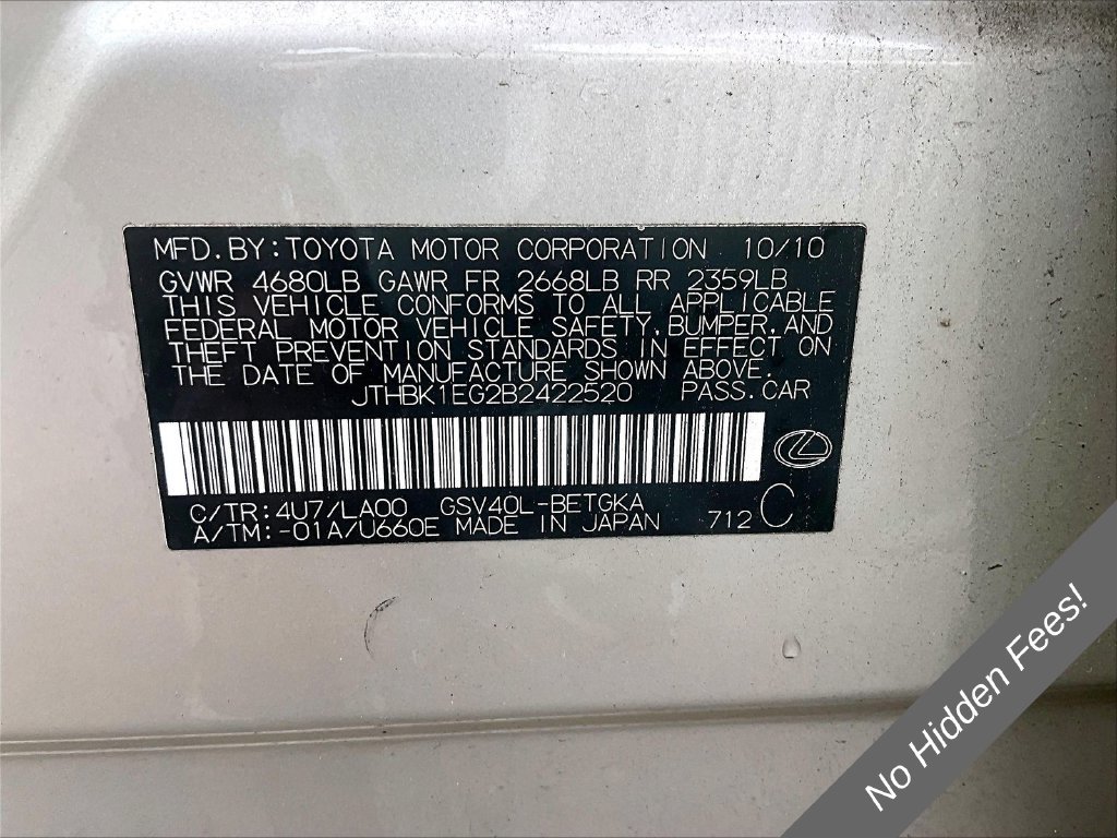 Used 2011 Lexus ES 350 FWD image 27