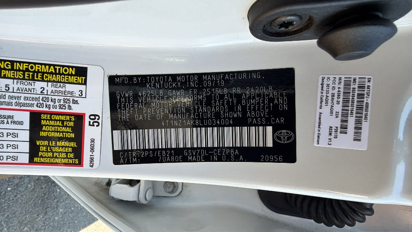 Used 2020 Toyota Camry TRD FWD image 30