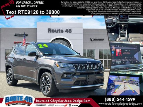 Used 2024 Jeep Compass Limited w/ Sun and Sound Group AWD/4WD image 1
