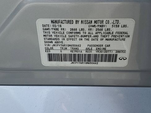 Used 2016 INFINITI Q50 Red Sport 400 w/ All Weather Package image 29