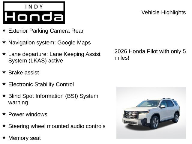 New 2026 Honda Pilot EX-L image 7