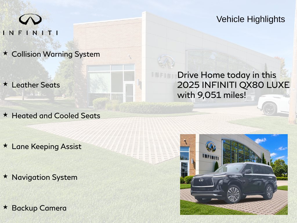Certified 2025 INFINITI QX80 Luxe w/ Cargo Package RWD image 9