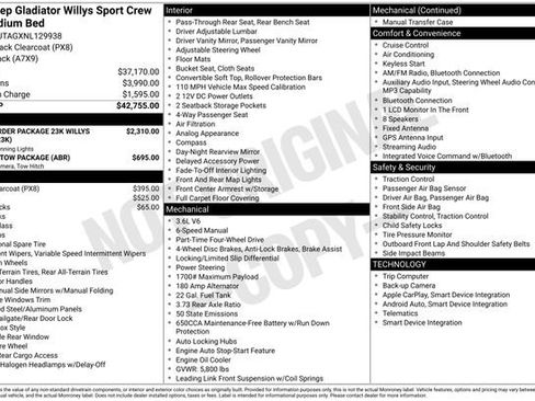 Used 2022 Jeep Gladiator Sport AWD/4WD image 4