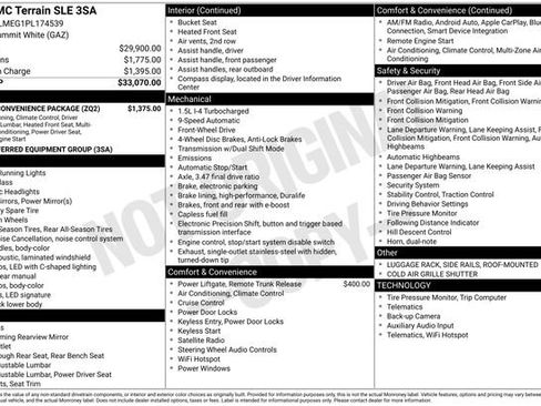 Certified 2023 GMC Terrain SLE w/ Driver Convenience Package FWD image 27