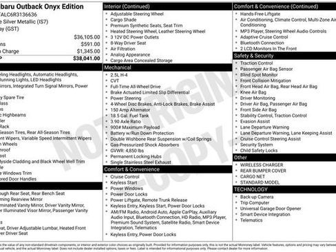 Used 2024 Subaru Outback Onyx Edition image 20