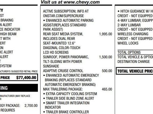 Certified 2023 Chevrolet Tahoe High Country w/ Advanced Technology Package image 3